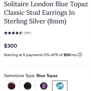 Blue Topaz Stud Earrings from Blue Nile